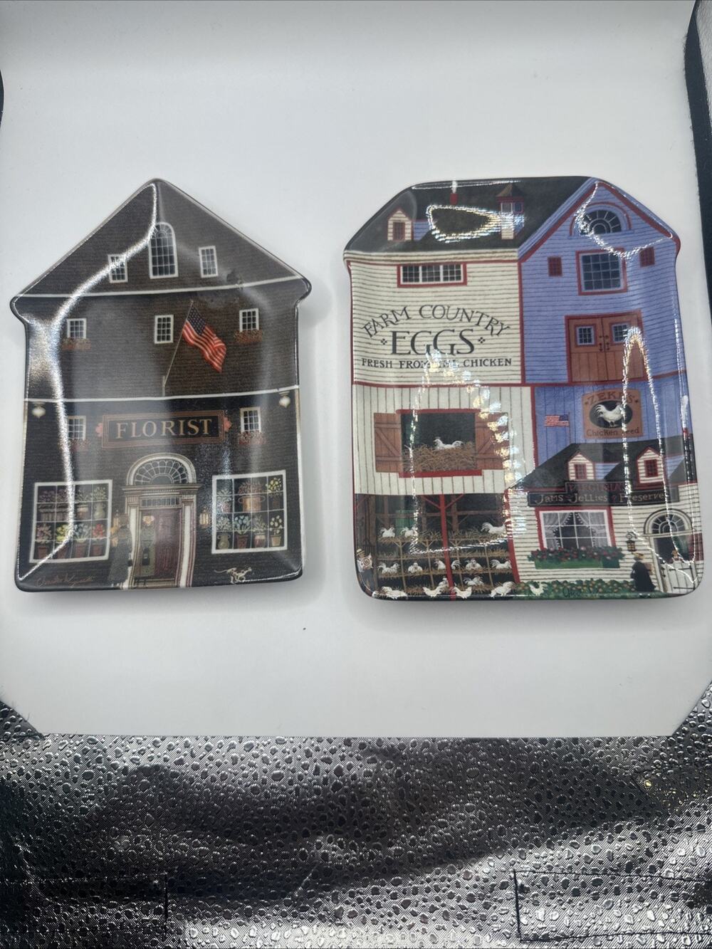 Charles Wysocki “Virginia’s Nest”& “The Town Florist” 1996 Bradford Collectible